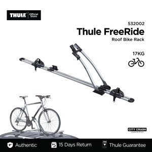 Thule FreeRide 532002 Roof Bike Rack/Bike Carrier - Silver  [Cycling RoadBike Mountainbike] - Image 1