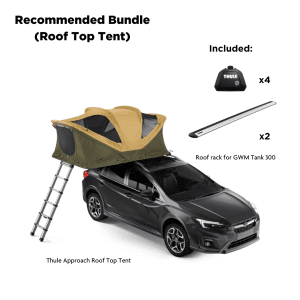 Thule Approach S Roof top tent with Roof Rack Bundle set only for GWM Tank 300 - Image 1